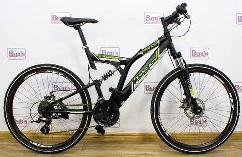 Велосипед 26 Zundapp blue 6.0 Двохпідвіс чорний хром 000013763 фото