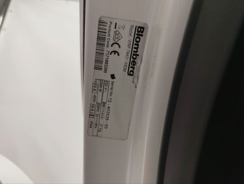 Стиральная машина Blomberg WNF7421WE30 2200w sn1340362903 000047582 фото