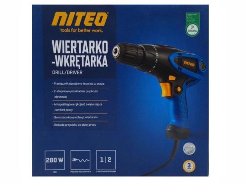 Шуруповерт мережевий 2в1 Niteo TD0021 22 280w 000034679 фото