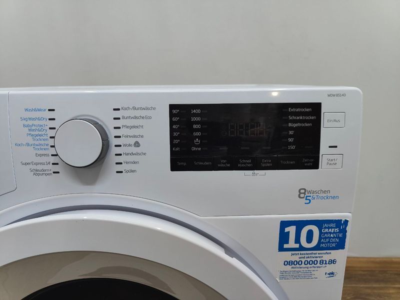 Стиральная машина с сушкой Beko WDW85140 2200W 8+5кг sn 1980668311 000049821 фото