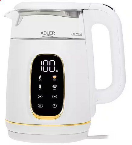 Электрочайник Adler AD 1305 white gold 2200w 1700мл 000053927 фото