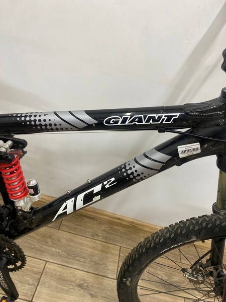 Велосипед Велосипед 26 Giant гірський чорний двопідвіс алюм 000047785 фото