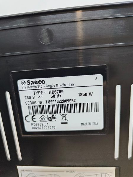 Кофемашина Saeco Moltio 1850W sn TU901322089052 000049505 фото