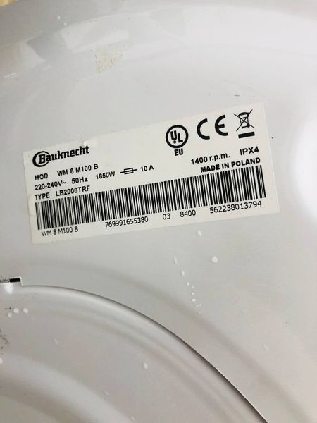 Стиральная машина Bauknecht WM 8M100B 000045461 фото