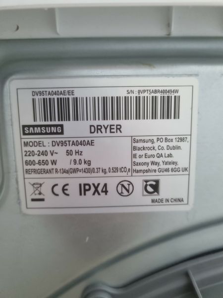 Сушильная машина Samsung DV95TA040AE 000040917 фото