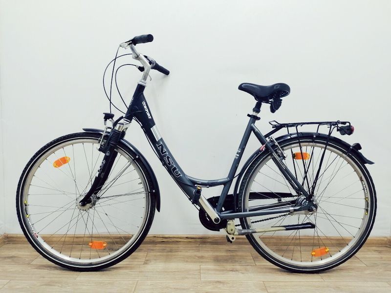 Велосипед 28 NSU Comfort дамка сірий алюм 000039867 фото