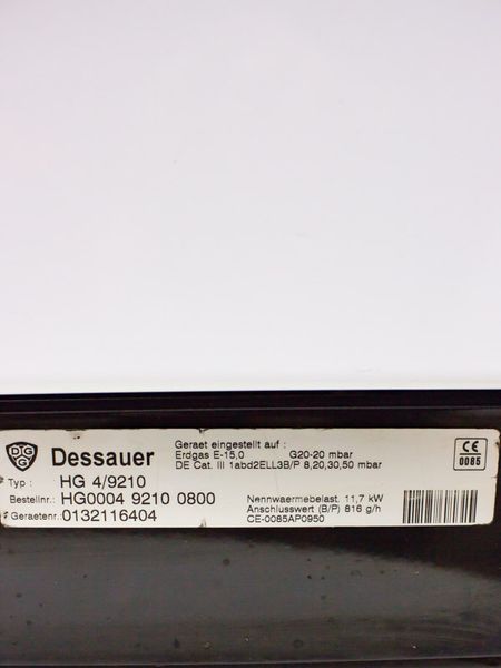 Плита газовая DGG Opanier Dessauer HG 4 9210 000031954 фото