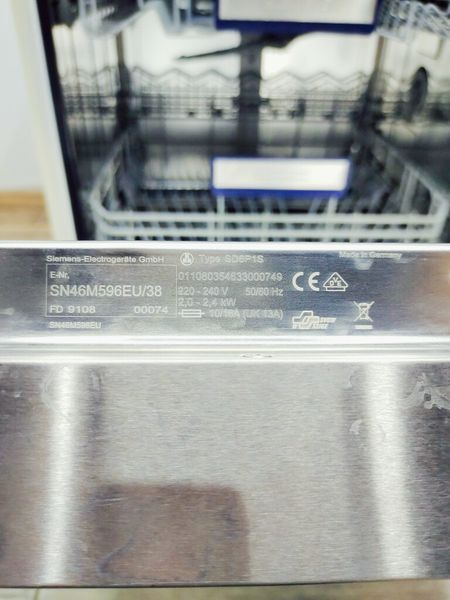 Посудомийна машина Siemens SN46M596EU 38 2400w 12 персон sn 9108 00074 000038787 фото