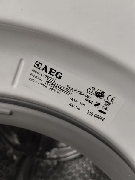 Стиральная машина AEG L76485FL 2200W 7кг sn 31000042 000049466 фото
