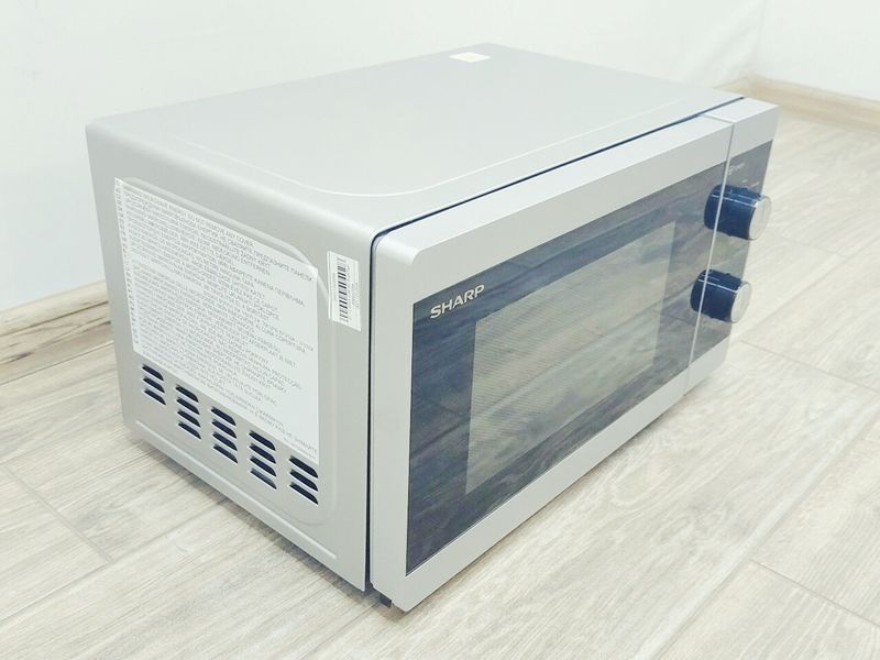 Мікрохвильова піч Sharp YC MG01E S 1270w гриль 1000w sn 13122143081 000032254 фото