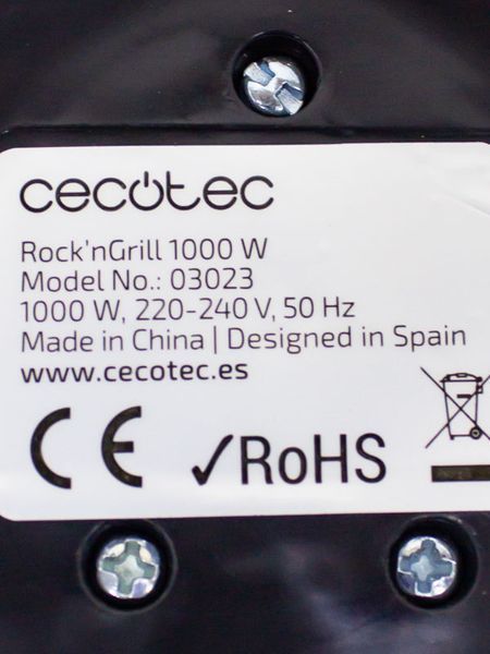 Контакт гриль Cecotec Rock nGrill 03023 1000w сток (не комплект) LPNHE535886055 32ф 000027623 фото