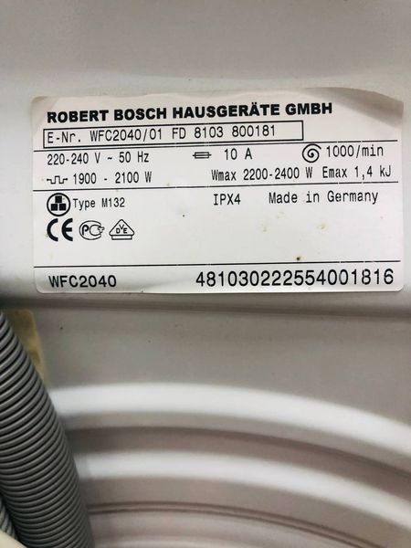 Стиральная машина Bosch Maxx4 WFC2040 01 000043705 фото Стиральная машина Bosch Maxx4 WFC2040 01 000043705 фото