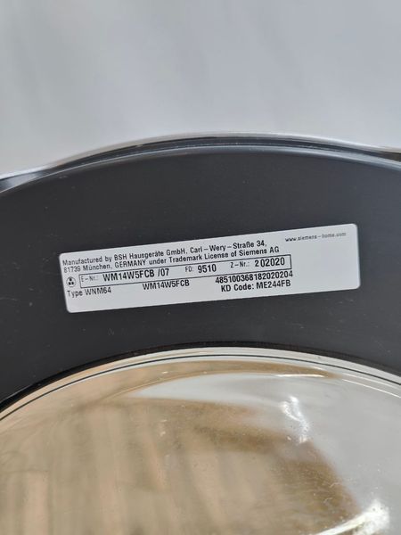 Стиральная машина Siemens WM14W5FCB 8kg sn 951002020 000051293 фото