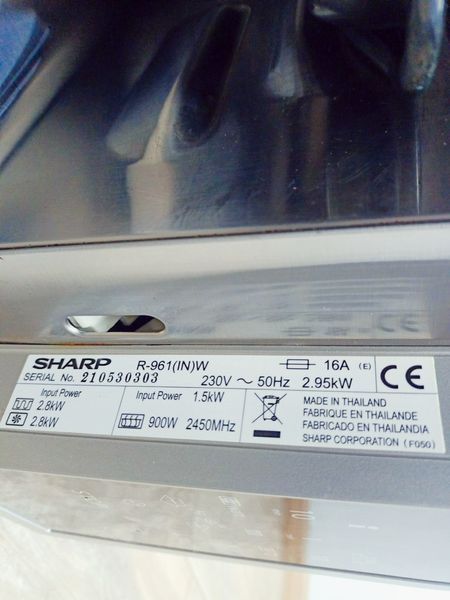 Мікрохвильова піч Sharp R 961 2950w гриль 2800w sn 210530303_п 4 н 203 000041735 фото