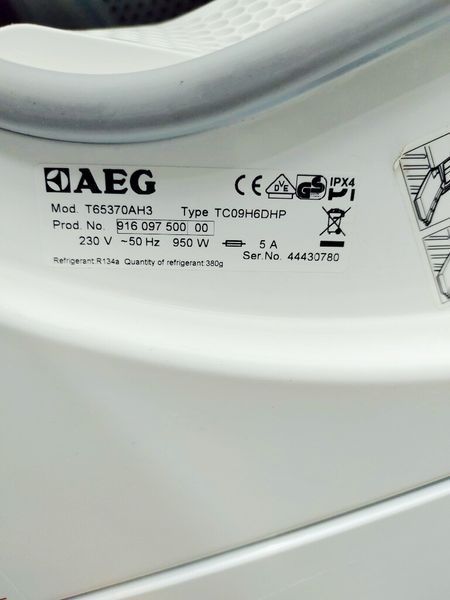 Сушильна машина AEG T65370AH3 7 кг 950w sn 44430780 000037391 фото