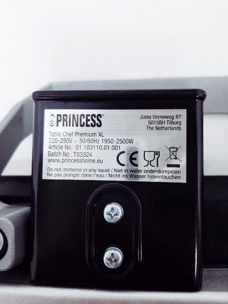 Гриль електричний Princess 103110 2500w сток (без коробки) LPNHE589587387 50е 000033177 фото