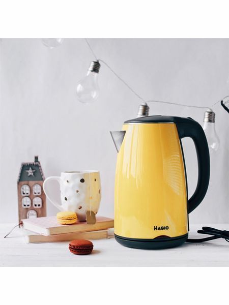 Электрочайник термос Magio MG 976 1650w 1700мл Yellow 000041217 фото