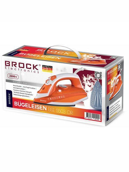 Праска парова Brock BSI 5503 OR 2600w Orange 000044587 фото