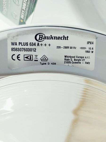 Стиральная машина Bauknecht WA Plus 634 000042801 фото