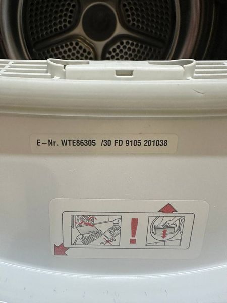 Сушильна машина Bosch Avantixx7 WTE86305 30 2800W 8кг sn 9105201038 000053878 фото