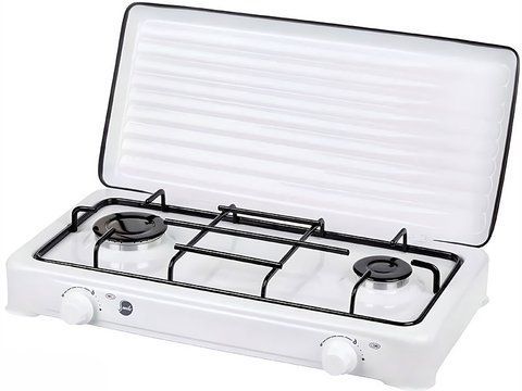 Плита газова настільна MPM Smile KN 02 1KB 2 конфорки White 000041385 фото