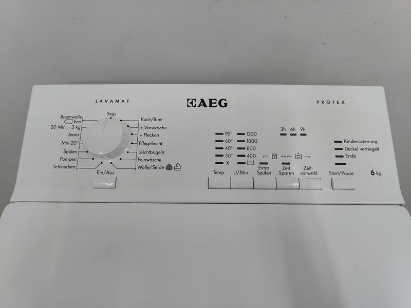 Пральна машина вертикальна AEG L50260TL 2200W 6кг sn 34300021 000051137 фото