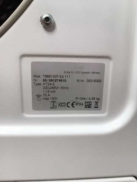 Сушильная машина Premium T 8861 2100W WP 8кг sn 55091274610 000048757 фото