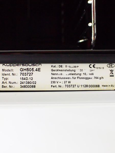 Плита газова Kuppersbusch GH505 4E 10500w sn 34830068 000031946 фото
