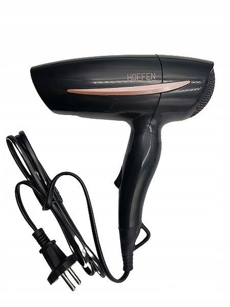 Фен складной Hoffen HD 821B 1200w Black 000035578 фото