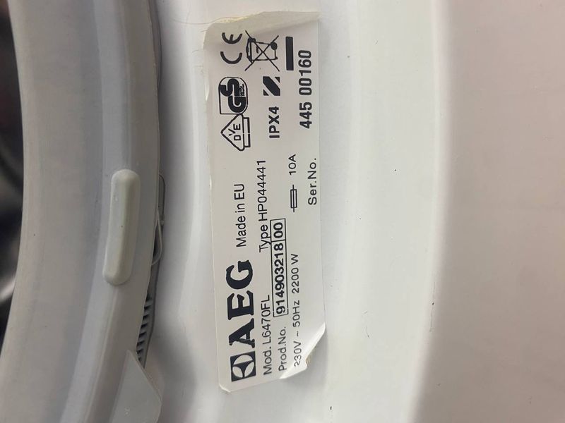 Стиральная машина AEG L6470FL 2200W 7кг sn 44500160 000048180 фото