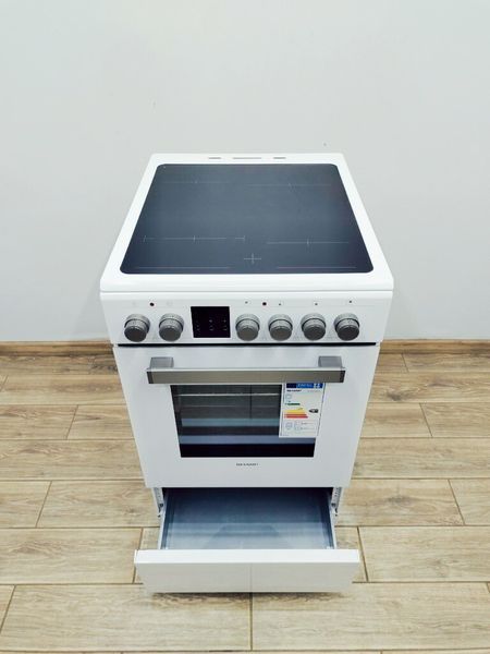 Плита електрична Sharp KF 56VDD19W DE 8900w sn YE56C1101E19D2D_номер 45_106 партія 2 000040136 фото