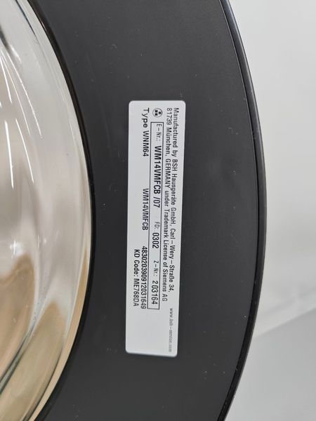 Пральна машина Siemens iQ700 WM14VMFCB 07 2300W 9кг sn 0302203164 000053618 фото