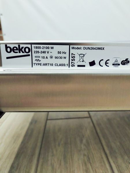 Посудомийна машина Beko DUN2643M0X 2100w 12 персон sn 2250360308_партія 3 номер 153 000040913 фото