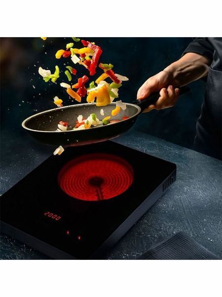 Плита електрична First FA 5096 8 2000w Black 000045349 фото