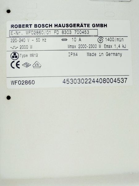 Стиральная машина Bosch Maxx WF02860 01 000037077 фото