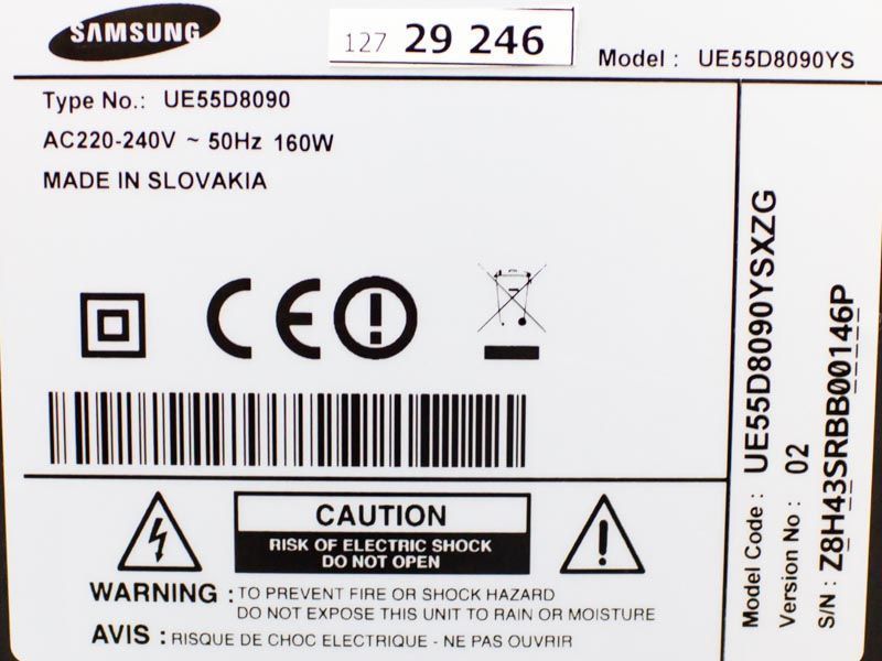 Телевизор 55 Samsung UE55D8090YS LED Smart TV 3D 000032161 фото