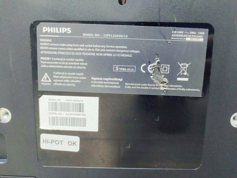 Телевизор 32 Philips 32PFL3605H LCD Full HD 000044667 фото