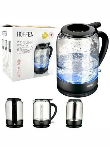 Электрочайник Hoffen GK 2343 B 2200w 1500мл Black 000041458 фото