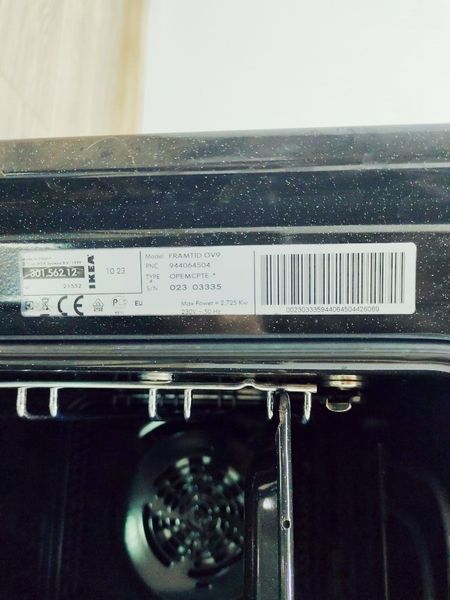 Електродуховка Ikea Framtid OV9 2725w sn 002303335944064504426069 000035710 фото