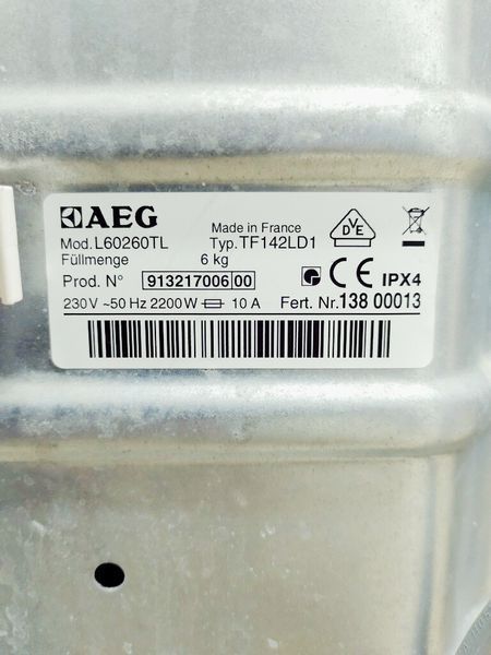 Стиральная машина вертикальная AEG L60260TL 000037927 фото