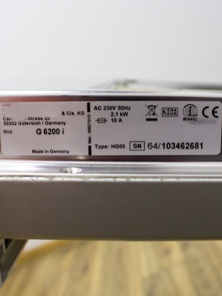 Посудомийна машина Premium G 6200 i 2100w 12 персон sn 64103462681 315е 000031922 фото