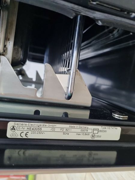 Електродуховка з варильною поверхнею Siemens HE43055 02 10800w sn 8211 00078 000038323 фото