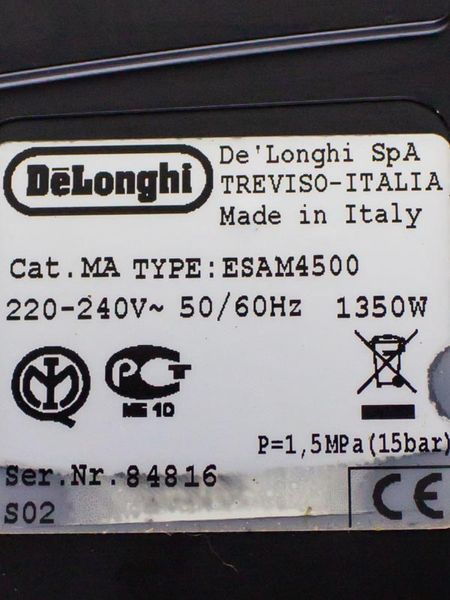 Кофемашина DeLonghi ESAM4500 000031720 фото
