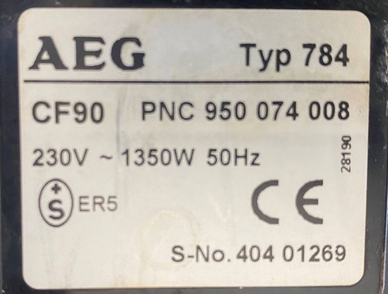 Кофемашина AEG Typ 784 1350w sn 40401269 000048981 фото