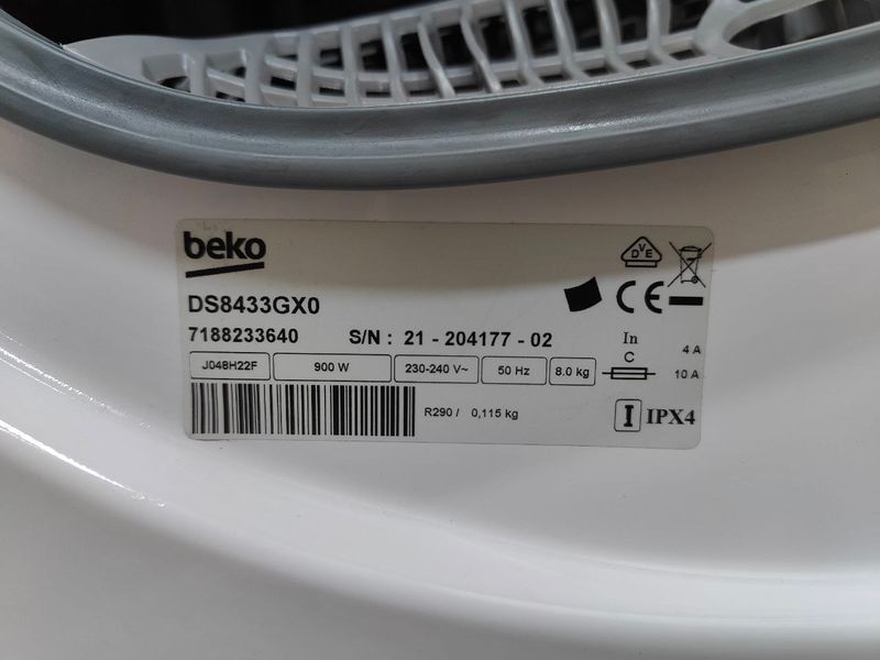 Сушильна машина Beko EcoGentle DS8433GX0 900W 8kg sn 2120417702 000052196 фото