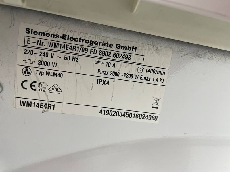 Стиральная машина Siemens WM14E4R1 000045655 фото