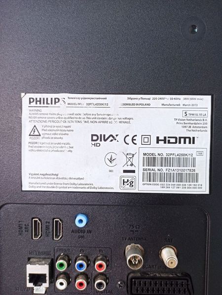 Телевизор 32 Philips 32PFL4258K 12 Full HD Smart TV 000041415 фото