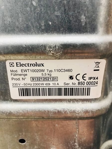Стиральная машина вертикальная Electrolux Intuition EWT10020W 000044440 фото