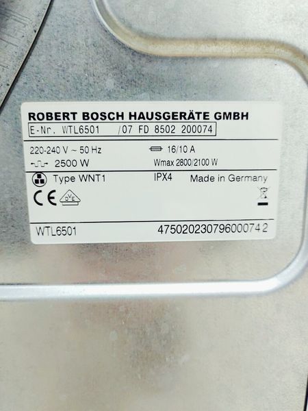 Сушильна машина Bosch Maxx WTL6501 07 2800w 6 кг sn 8502 200074 000037900 фото