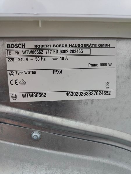 Сушильная машина Bosch Eco Logixx WTW86562 1000W 7кг sn 9302202465 000051761 фото